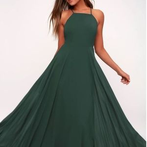 LuLus Green Maxi Dress